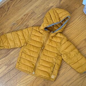 GAP Mustard Yellow Toddler Puffer Jacket